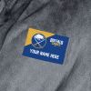 Official NHL Sabres S/M Personalized Robe (Charcoal)